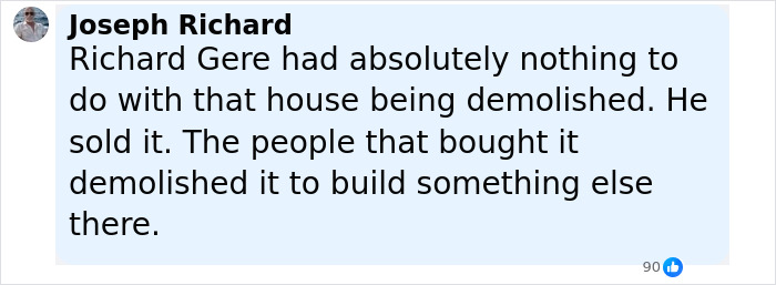 &#8220;Rich People Problems&#8221;: Richard Gere’s Home Demolished After Outcry From Paul Simon’s Daughter