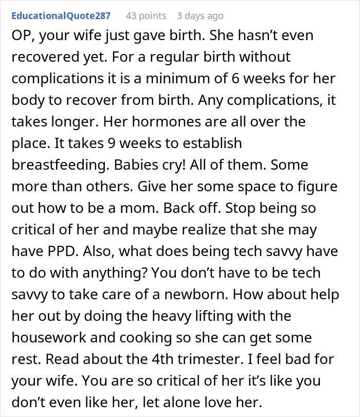 &#8220;My Wife Is Slow&#8221;: Man Guides Wife Through First Month Of Baby Care, Realizes He Can&#8217;t Look Away