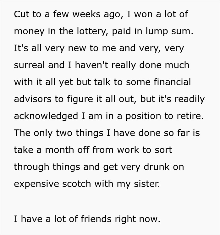 Guy Horrified After Toxic GF Wants To Quit Her Job After He Wins Lottery, Decides To Dump Her