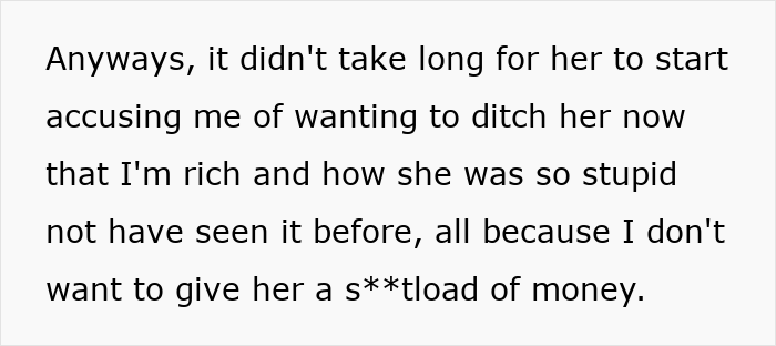 Guy Horrified After Toxic GF Wants To Quit Her Job After He Wins Lottery, Decides To Dump Her