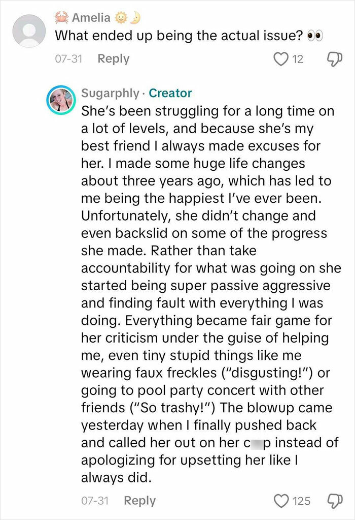 Mass Support For Woman Who Vented About Her 23-Year Friendship Being Over Because Of Her Shorts