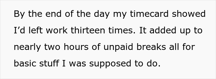 Boss Falls Flat On His Face After Telling Employee To Clock Out For Every Second Away From Register