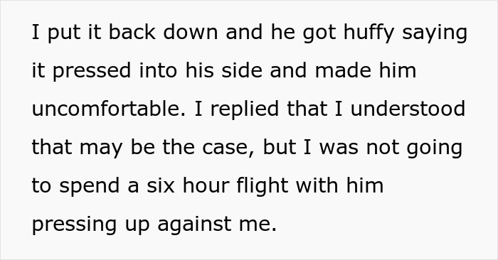 Person Refuses To Lift Armrest To Make Room For Obese Passenger, Gets Labeled Fatphobic