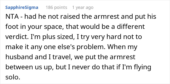 Person Refuses To Lift Armrest To Make Room For Obese Passenger, Gets Labeled Fatphobic