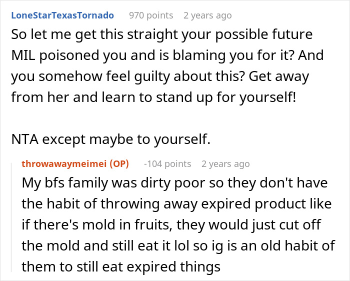 This MIL Called Her Son&#8217;s GF A &#8220;Spoiled Brat&#8221; For Not Being Able To &#8220;Digest&#8221; A Poisoned Cake