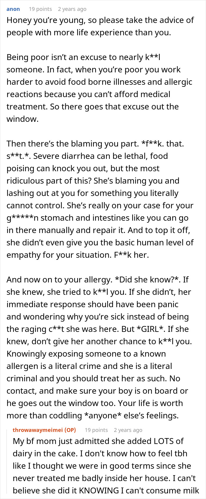This MIL Called Her Son&#8217;s GF A &#8220;Spoiled Brat&#8221; For Not Being Able To &#8220;Digest&#8221; A Poisoned Cake