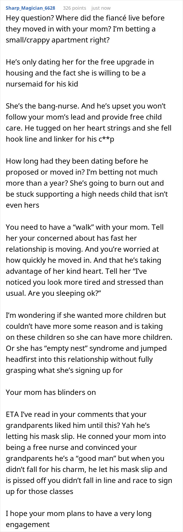 Mom Tries To Recruit 20YO Son To Look After Fiance’s Disabled Daughter, Irate When He Refuses