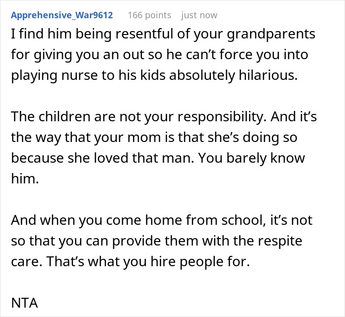 Mom Tries To Recruit 20YO Son To Look After Fiance’s Disabled Daughter, Irate When He Refuses