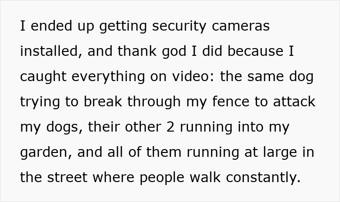 Neighbor Claims “They’re Just Doing Their Job” As Their Dogs Go Absolutely Wild, Woman Lets Cameras Handle It