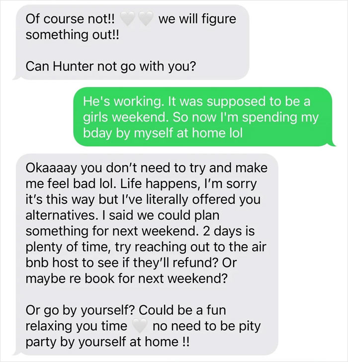 Birthday Girl Shocked When Her Friends Cancel Planned Trip For A Restaurant Reservation