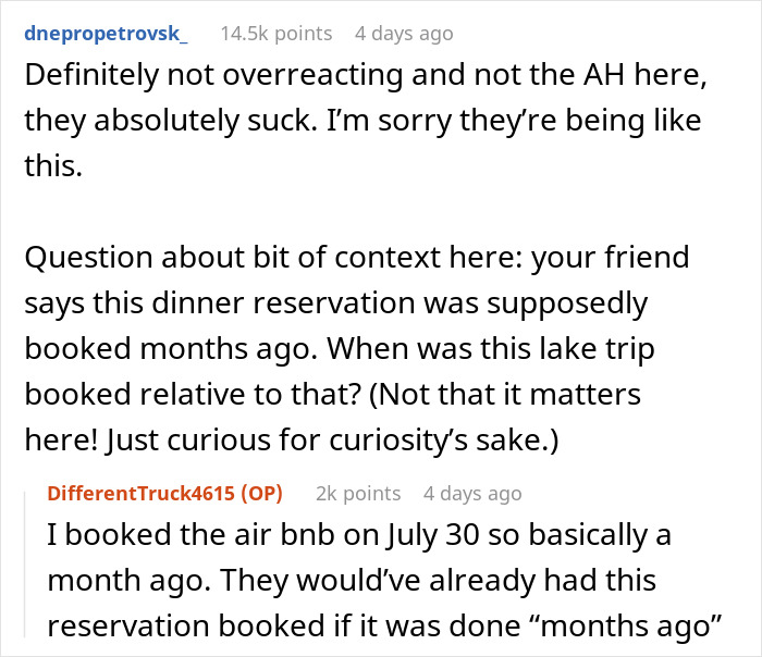 Birthday Girl Shocked When Her Friends Cancel Planned Trip For A Restaurant Reservation