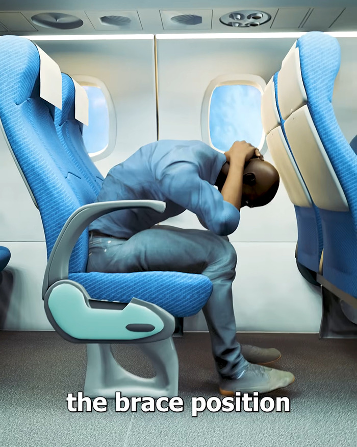 Brutal Plane Crash Simulation Reveals Why The Right Brace Position Could Save Your Life