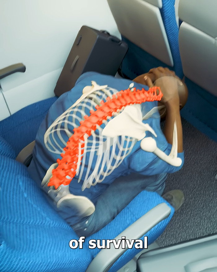 Brutal Plane Crash Simulation Reveals Why The Right Brace Position Could Save Your Life
