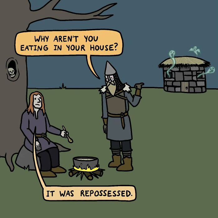 This Artist Loves Dad Jokes And Norse Myths, So They Created 34 Pun-Filled Comics (New Pics)