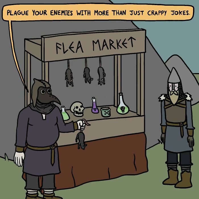 This Artist Loves Dad Jokes And Norse Myths, So They Created 34 Pun-Filled Comics (New Pics)