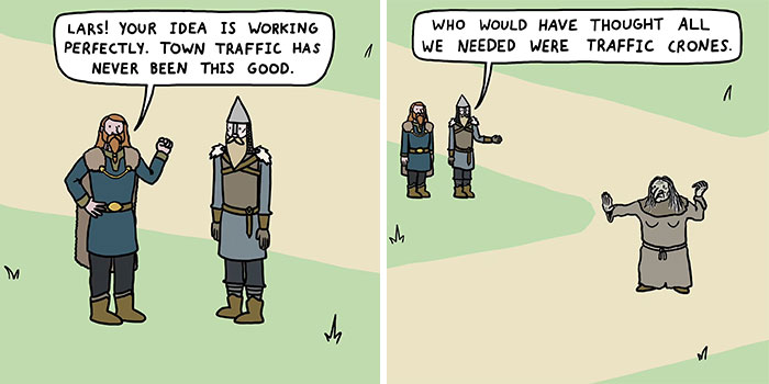 This Artist Loves Dad Jokes And Norse Myths, So They Created 34 Pun-Filled Comics (New Pics)