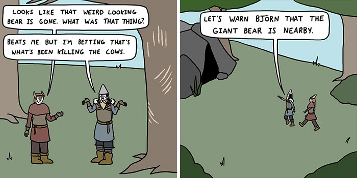 This Artist Loves Dad Jokes And Norse Myths, So They Created 34 Pun-Filled Comics (New Pics)