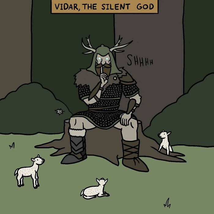 This Artist Loves Dad Jokes And Norse Myths, So They Created 34 Pun-Filled Comics (New Pics)