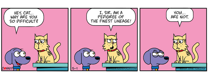 Saved &#038; Spoiled: 26 Comics About My Rescue Dog And Pedigree Cat