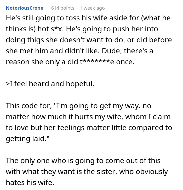 People Predict Divorce For This Husband Who Asks Wife To Change Her Intimacy Boundaries