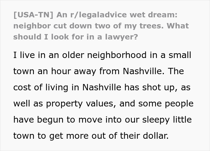 Neighbor Cuts Down White Oak Trees Without Permission, Gets Hit With $190K Settlement