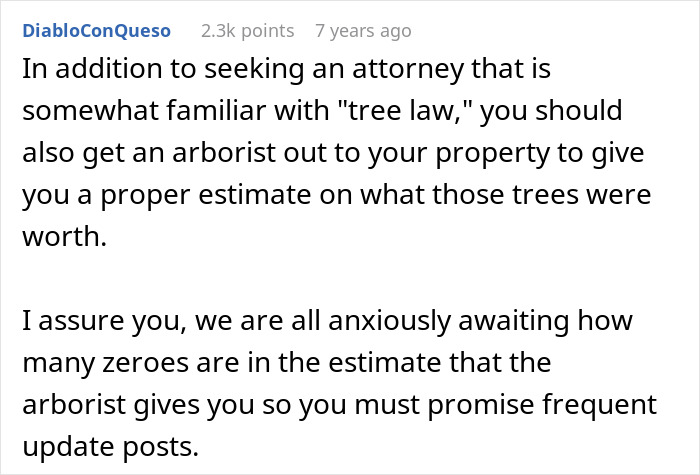 Neighbor Cuts Down White Oak Trees Without Permission, Gets Hit With $190K Settlement