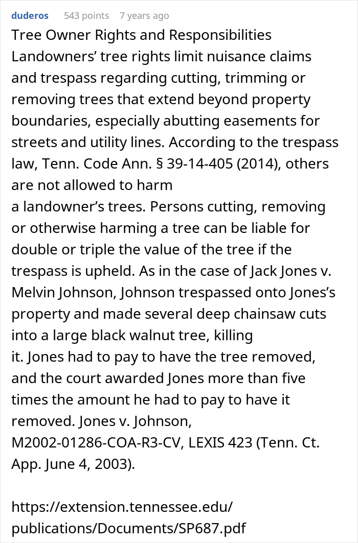 Neighbor Cuts Down White Oak Trees Without Permission, Gets Hit With $190K Settlement