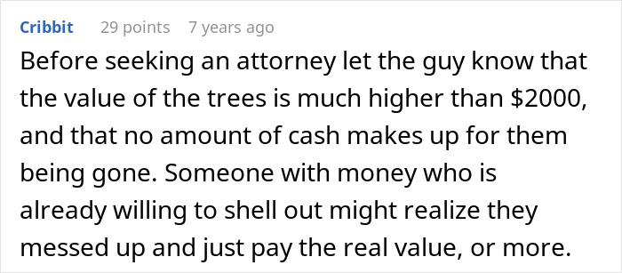 Neighbor Cuts Down White Oak Trees Without Permission, Gets Hit With $190K Settlement