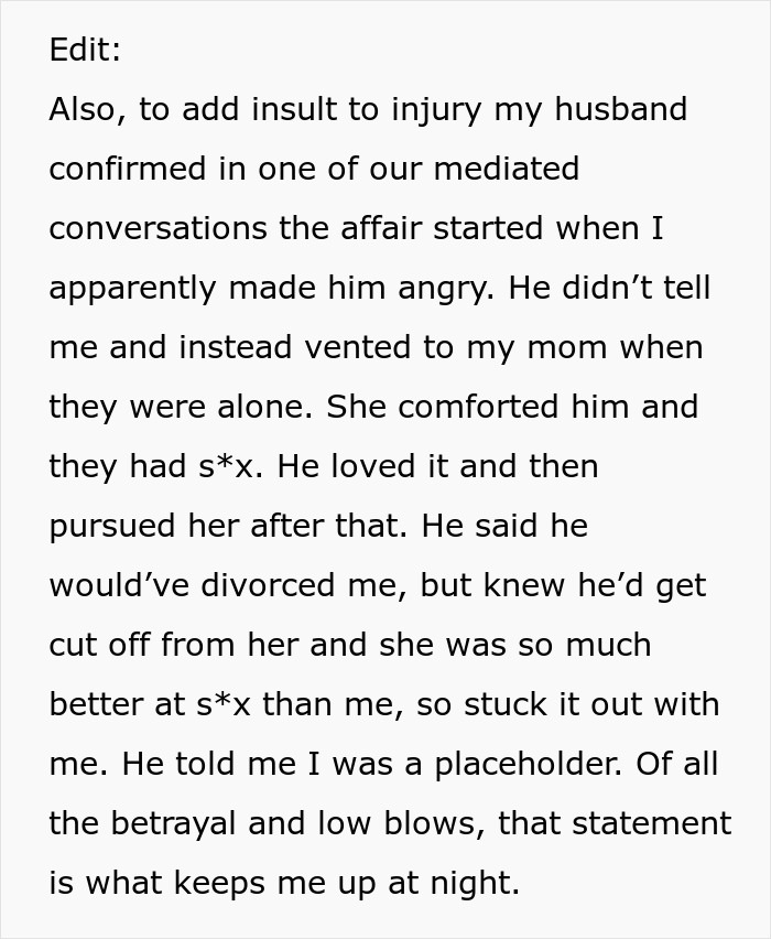 Woman Catches Her Mom Sleeping With Her Husband, Exposes Their 22-Year Affair