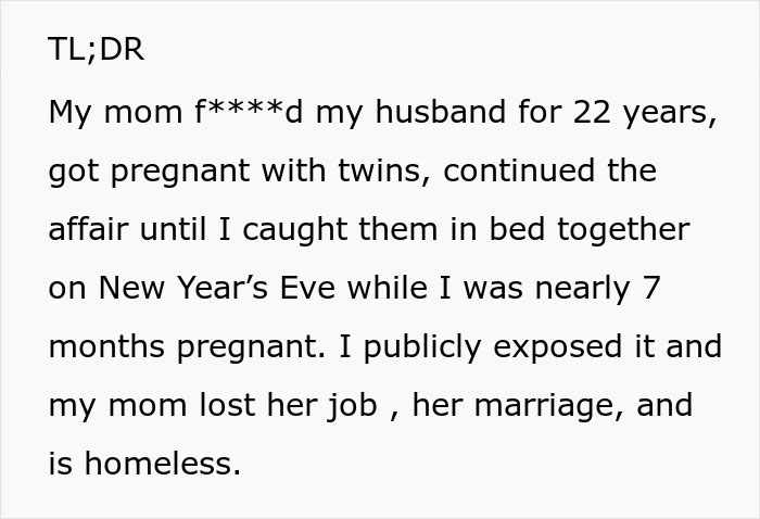 Woman Catches Her Mom Sleeping With Her Husband, Exposes Their 22-Year Affair
