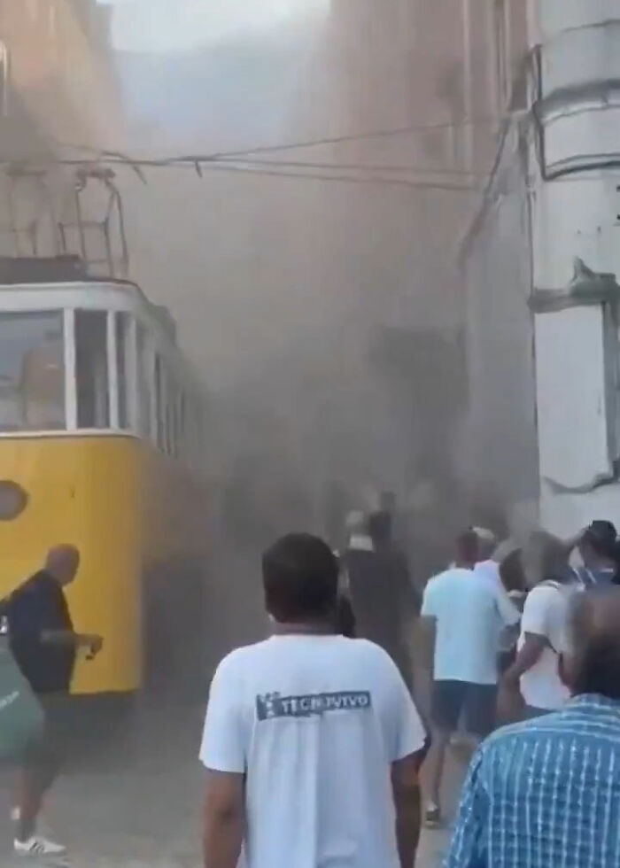 Horrifying Tragedy As Iconic Tram Plunges Down Hill And Slams Into Building In Portugal