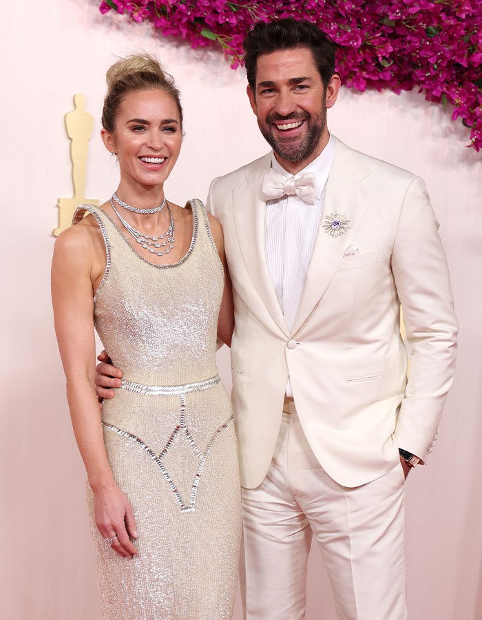 Emily Blunt’s Braless Look In Venice Sparks Plastic Surgery Rumors