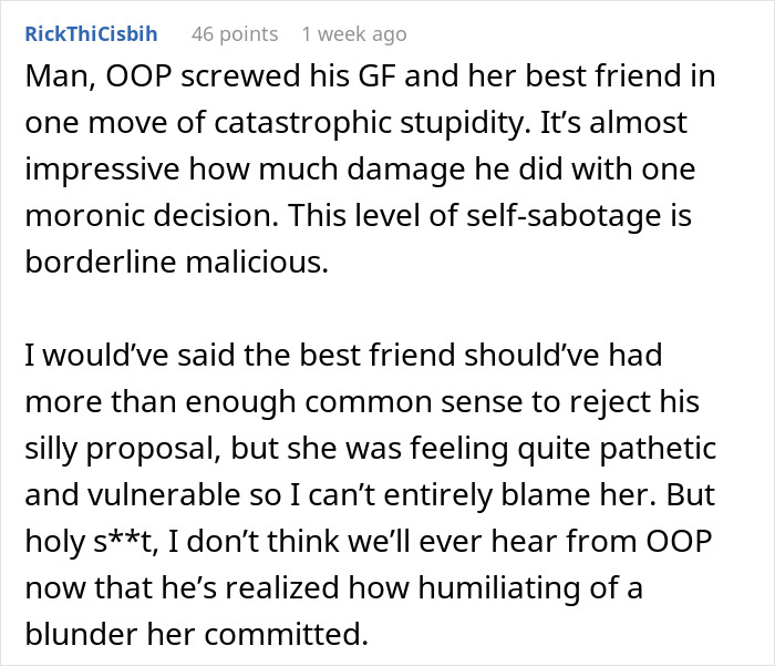 GF Has To Cancel Monthlong Vacation Due To Work, Mortified When BF Invites Her Bestie Instead
