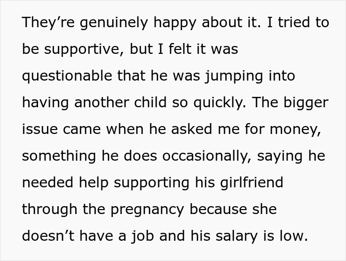 Man Asks Bro To Literally Fund His New GF’s Pregnancy, Gets Mad After Reminder Of His First Kid