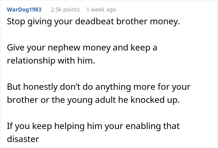 Man Asks Bro To Literally Fund His New GF’s Pregnancy, Gets Mad After Reminder Of His First Kid