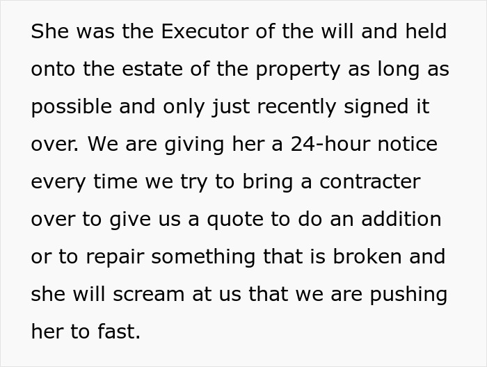 Monster-In-Law Refuses To Move Out Of House Couple Inherited, They’re Dumbfounded