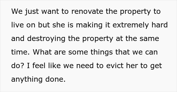 Monster-In-Law Refuses To Move Out Of House Couple Inherited, They’re Dumbfounded