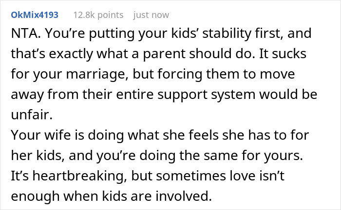 Man Decides To End Marriage After Wife Expects Him To Uproot His Children To Where His Stepkids Live