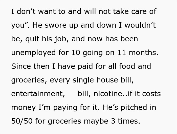 Boyfriend Quits Job, Refuses To Help, Gets Kicked Out: &#8220;I’m Not Your Mommy&#8221;