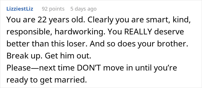 Boyfriend Quits Job, Refuses To Help, Gets Kicked Out: &#8220;I’m Not Your Mommy&#8221;