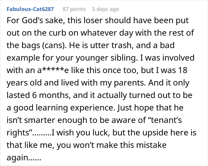 Boyfriend Quits Job, Refuses To Help, Gets Kicked Out: &#8220;I’m Not Your Mommy&#8221;