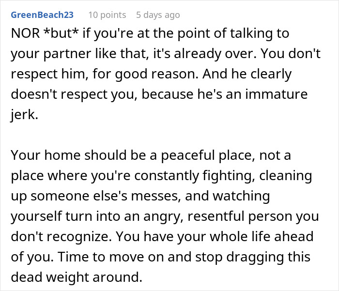 Boyfriend Quits Job, Refuses To Help, Gets Kicked Out: &#8220;I’m Not Your Mommy&#8221;
