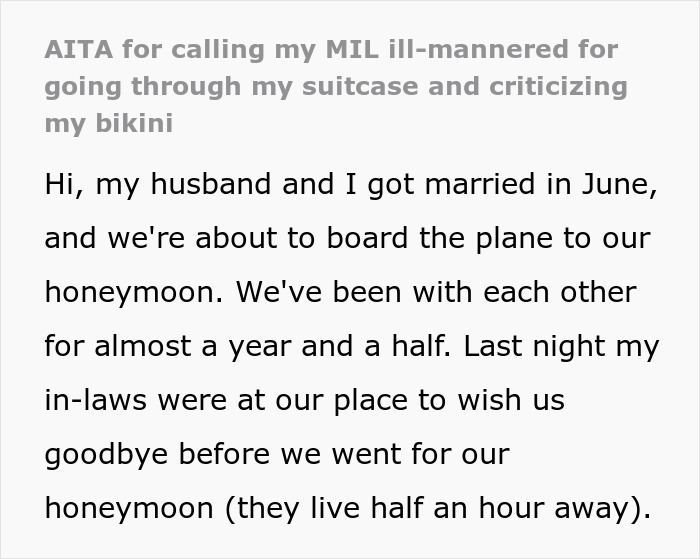 Muslim Monster-In-Law Spots Bikini In DIL’s Honeymoon Luggage, Complains, DIL Lets Her Have It