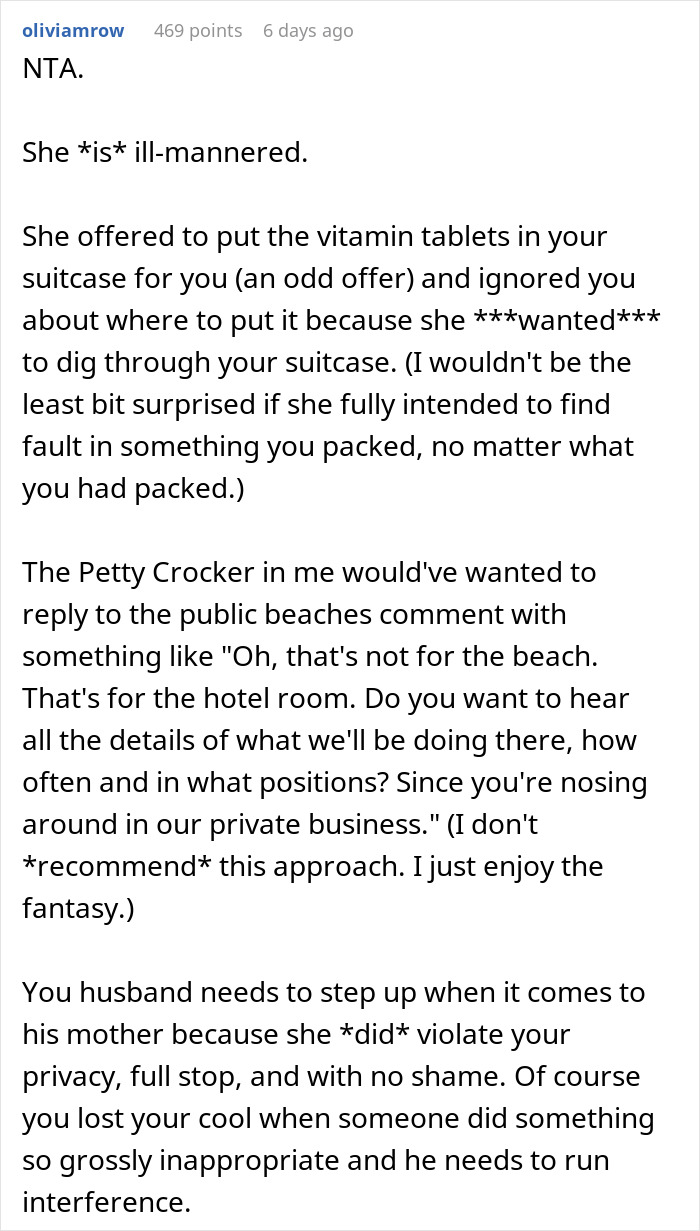 Muslim Monster-In-Law Spots Bikini In DIL’s Honeymoon Luggage, Complains, DIL Lets Her Have It
