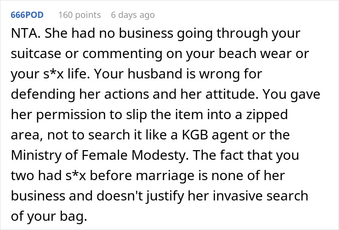 Muslim Monster-In-Law Spots Bikini In DIL’s Honeymoon Luggage, Complains, DIL Lets Her Have It