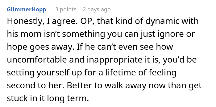 Woman Can’t Take Boyfriend Being Affectionate With His Mom: “Am I Overthinking This?”