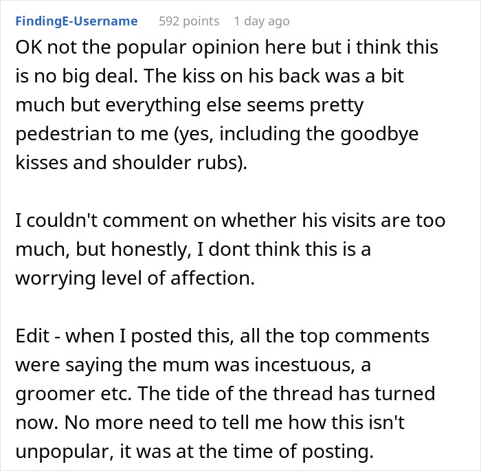 Woman Can’t Take Boyfriend Being Affectionate With His Mom: “Am I Overthinking This?”