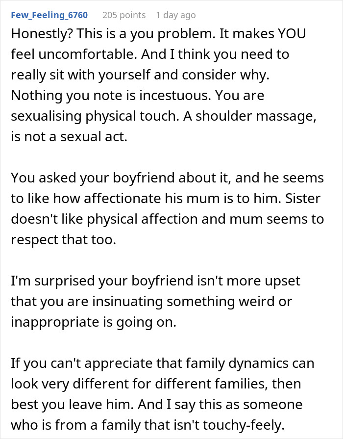 Woman Can’t Take Boyfriend Being Affectionate With His Mom: “Am I Overthinking This?”