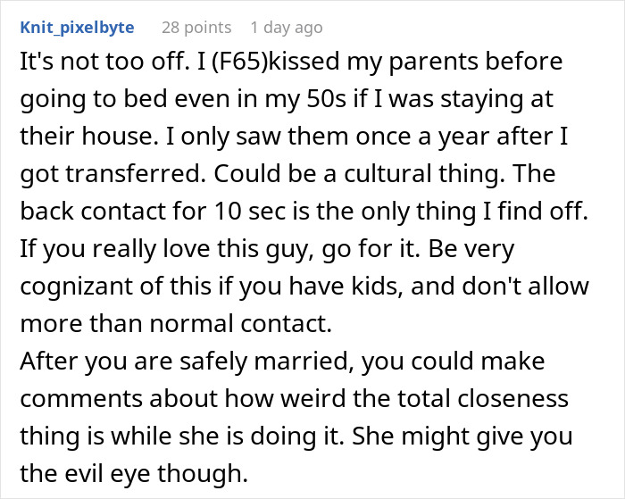 Woman Can’t Take Boyfriend Being Affectionate With His Mom: “Am I Overthinking This?”