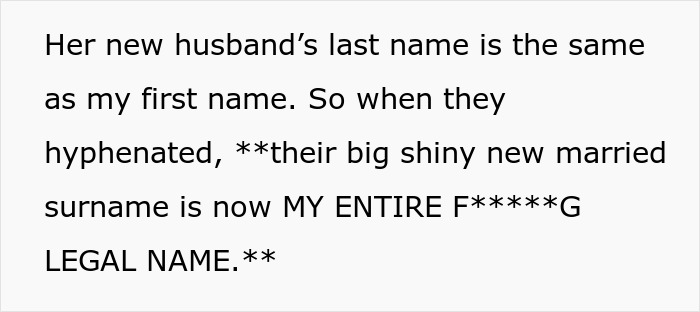 Guy Finds Out His Ex-Wife And Her New Husband Legally Changed Their Name To His Full Name